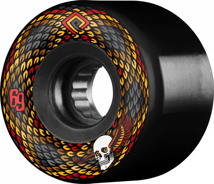 POWELL PERALTA WHEELS (JEU DE 4) SNAKES BLACK