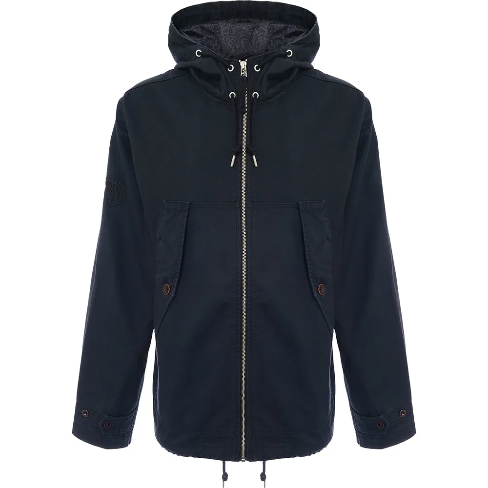 Pretty Green Mens Sigma Short Parka In Black