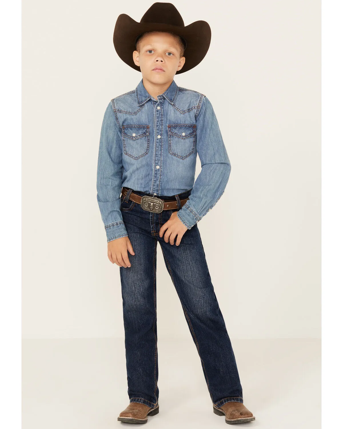 Product Name:  Cinch Boys' White Label Demin Straight Leg Jeans - Slim-8-18