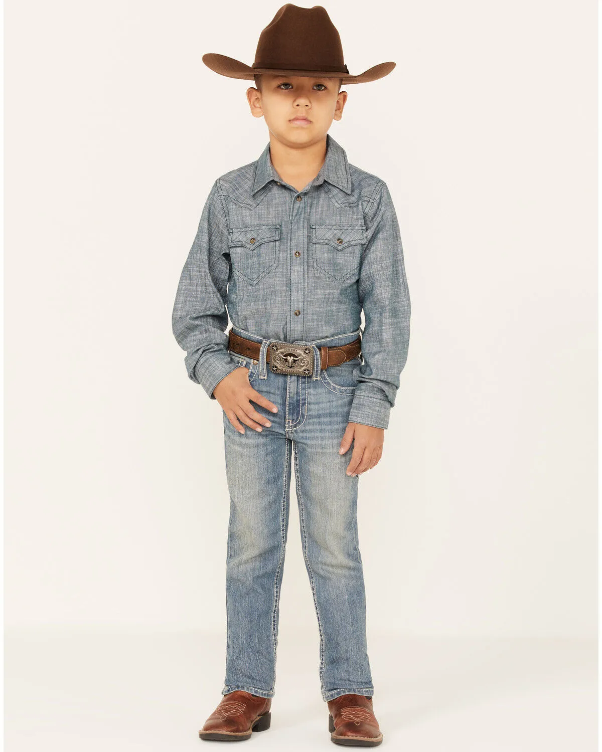 Product Name:  Cody James Boys' Clovehitch Light Wash Stretch Slim Straight Jeans