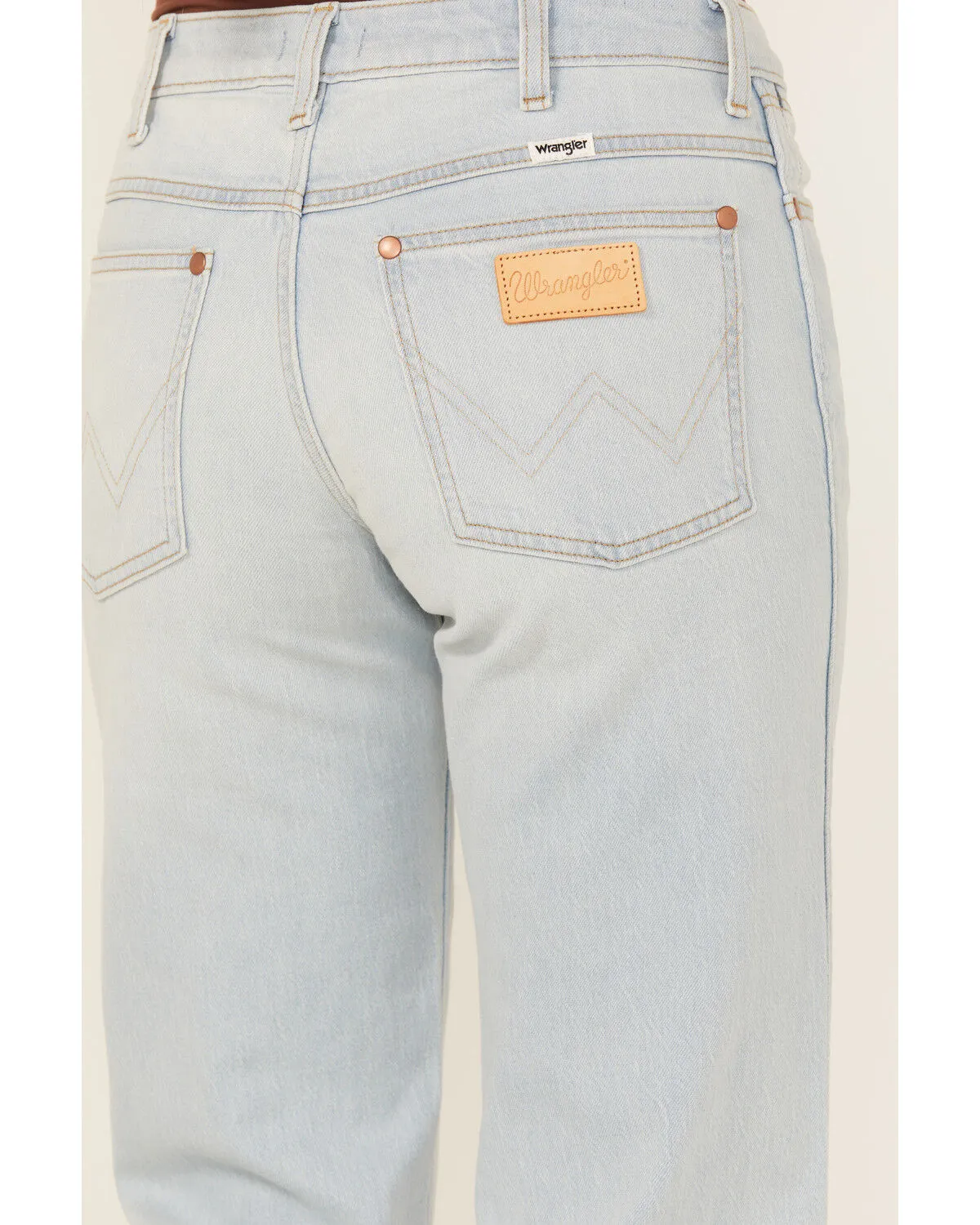 Product Name:  Wrangler Women's Light Wash Wanderer Mid Rise Flare Stretch Denim Jeans