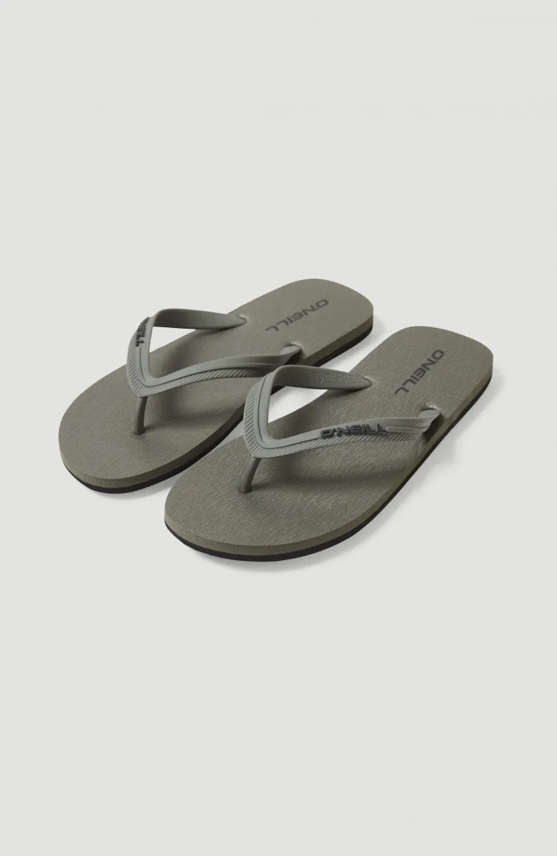 Profile Small Logo Sandals | Military Green