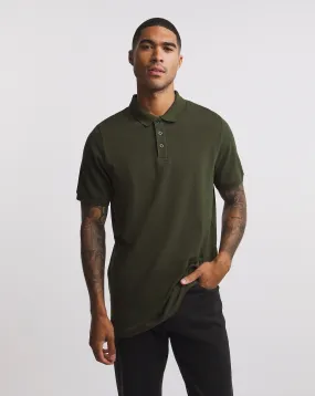 Pure Cotton Pique Polo Long