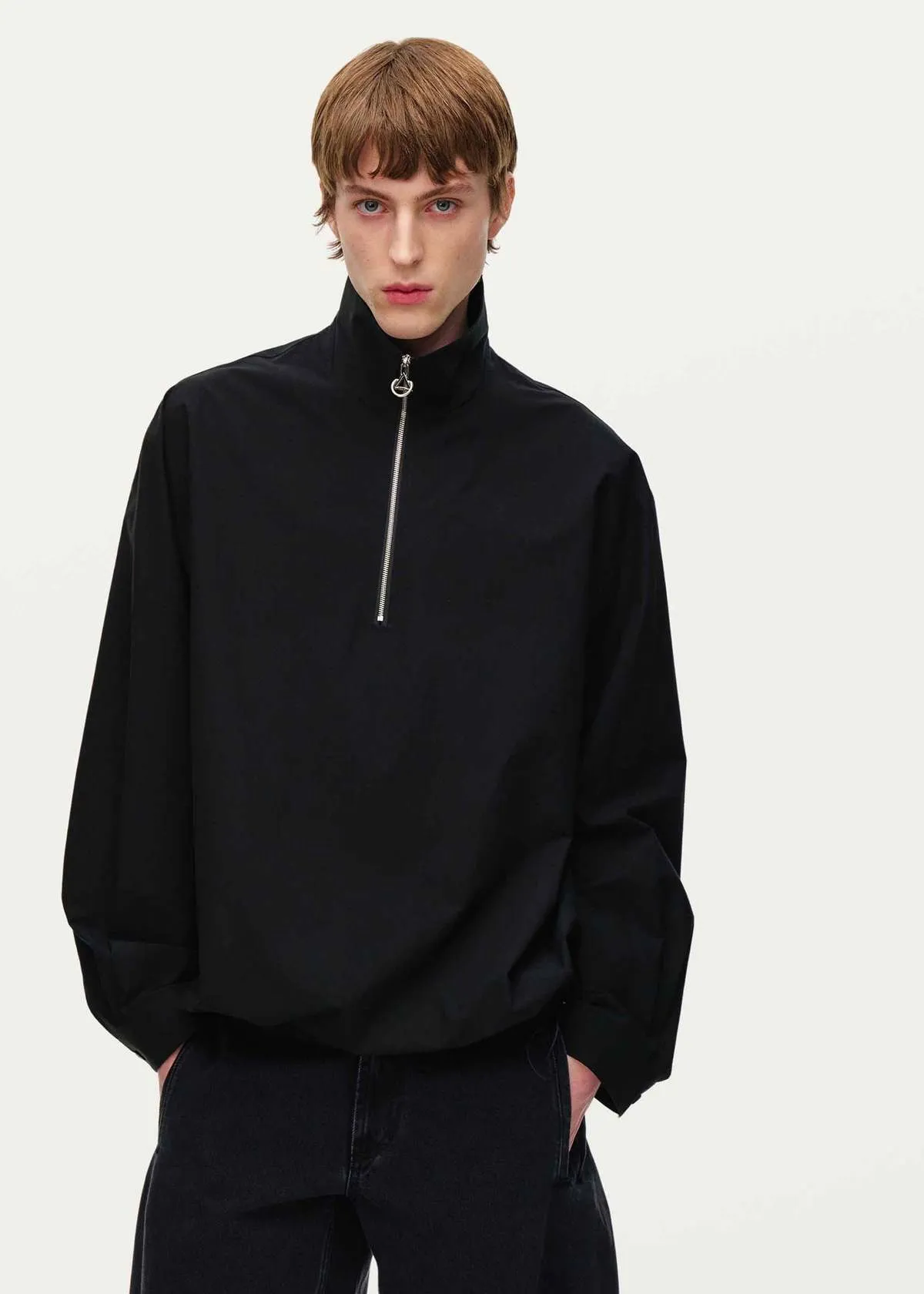 Quarter-Zip Polo - Black