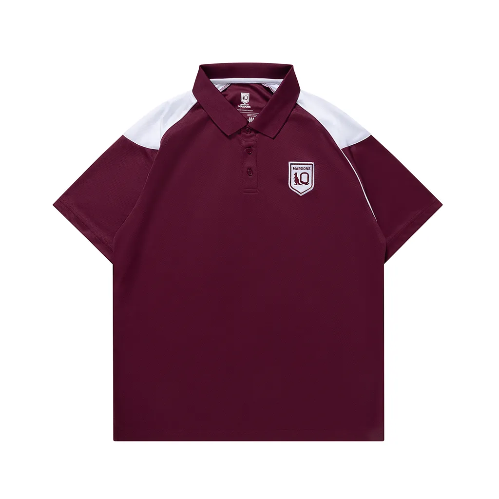 Queensland Maroons Raglan Polo Adult