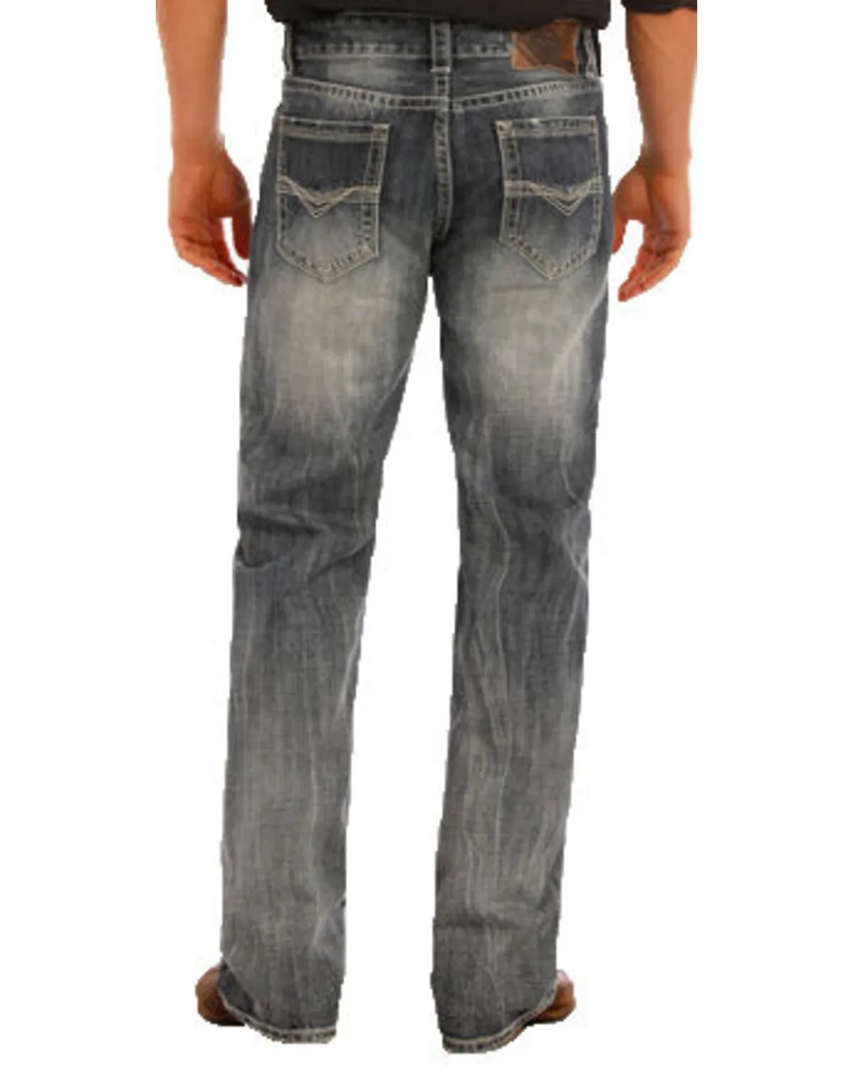 Rock & Roll Denim Men's Double Barrel Small "V" Straight Leg Jeans