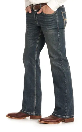 Rock & Roll Denim Men's Pistol Vintage Dark Wash Straight Leg Stretch Jeans