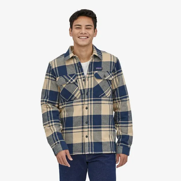 SALE! Patagonia Insulated Shirt Jacket - Men's Organic Cotton Midweight Fjord Flannel Shirt