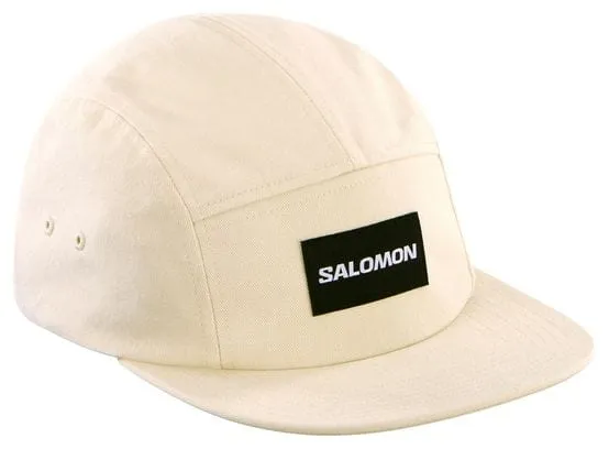 Salomon Five Panel Beige Unisex Cap