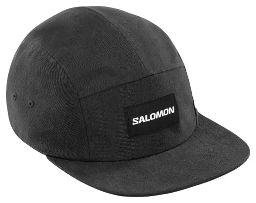 Salomon Five Panel Unisex Cap Black