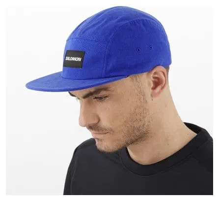 Salomon Five Panel Unisex Cap Blue