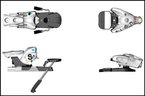 Salomon STH 16 Ski Bindings White