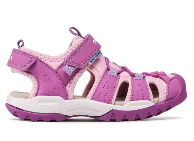 SANDALI GEOX BAMBINA J BOREALIS G.A. LYCRA DBK PURPLE/PINK J250WA 01550 C8224 TG.33/34/35