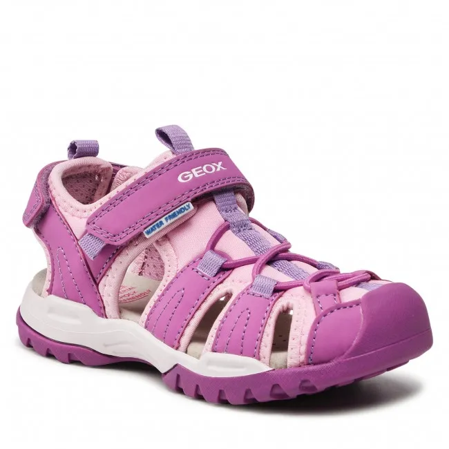 SANDALI GEOX BAMBINA J BOREALIS G.A. LYCRA DBK PURPLE/PINK J250WA 01550 C8224 TG.33/34/35