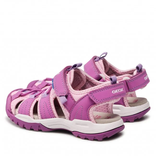 SANDALI GEOX BAMBINA J BOREALIS G.A. LYCRA DBK PURPLE/PINK J250WA 01550 C8224 TG.33/34/35