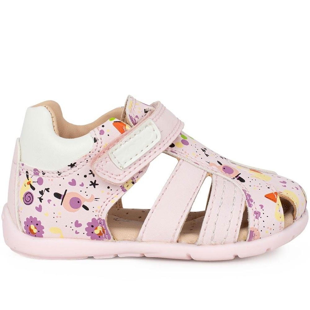 SANDALO PRIMI PASSI GEOX BAMBINA B ELTHAN G. D - VIT.SINT. LT PINK/WHITE B151QD 000BC C8175