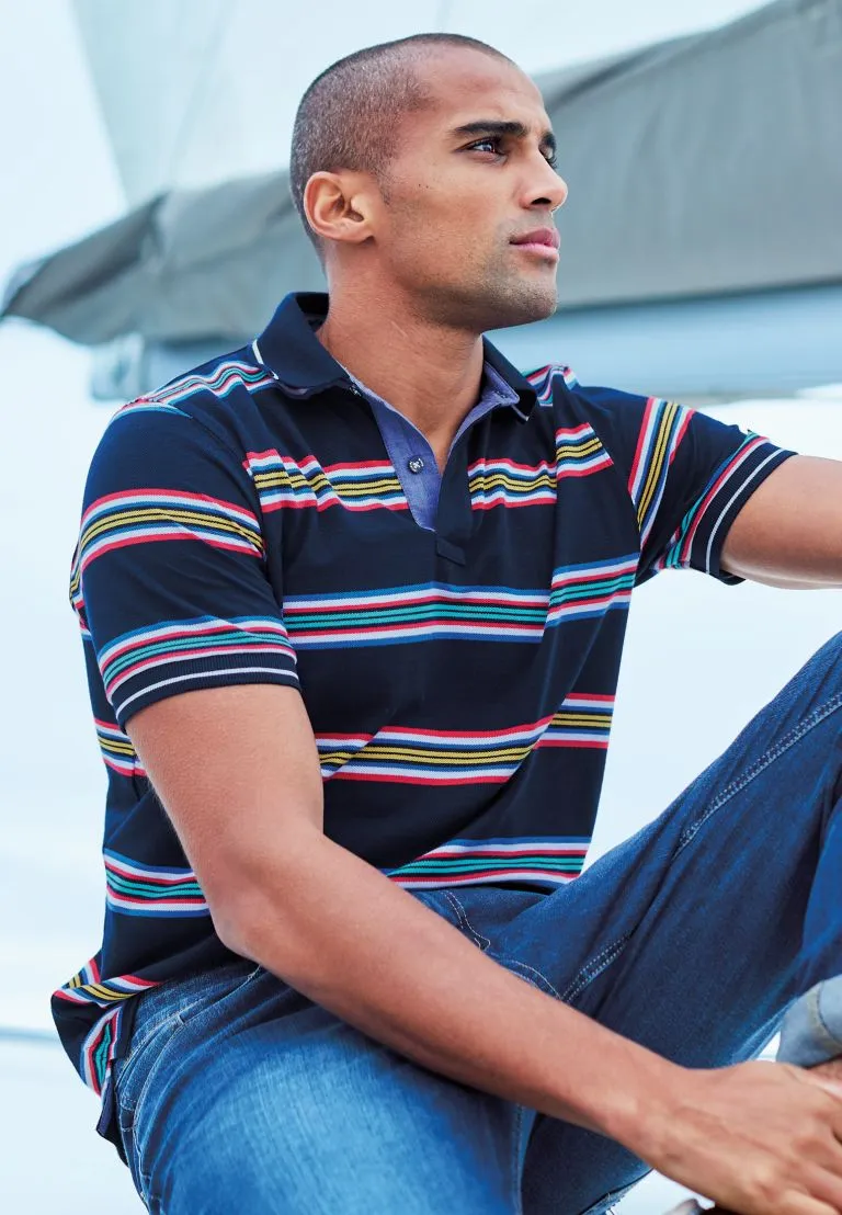 Sandham Cotton Pique Polo Shirt