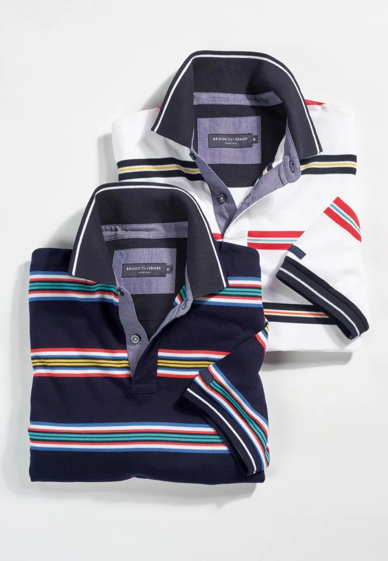 Sandham Cotton Pique Polo Shirt