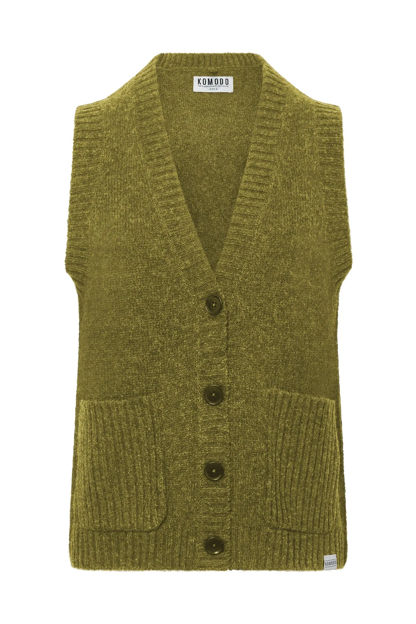 SATOSHI Wool Vest - Green