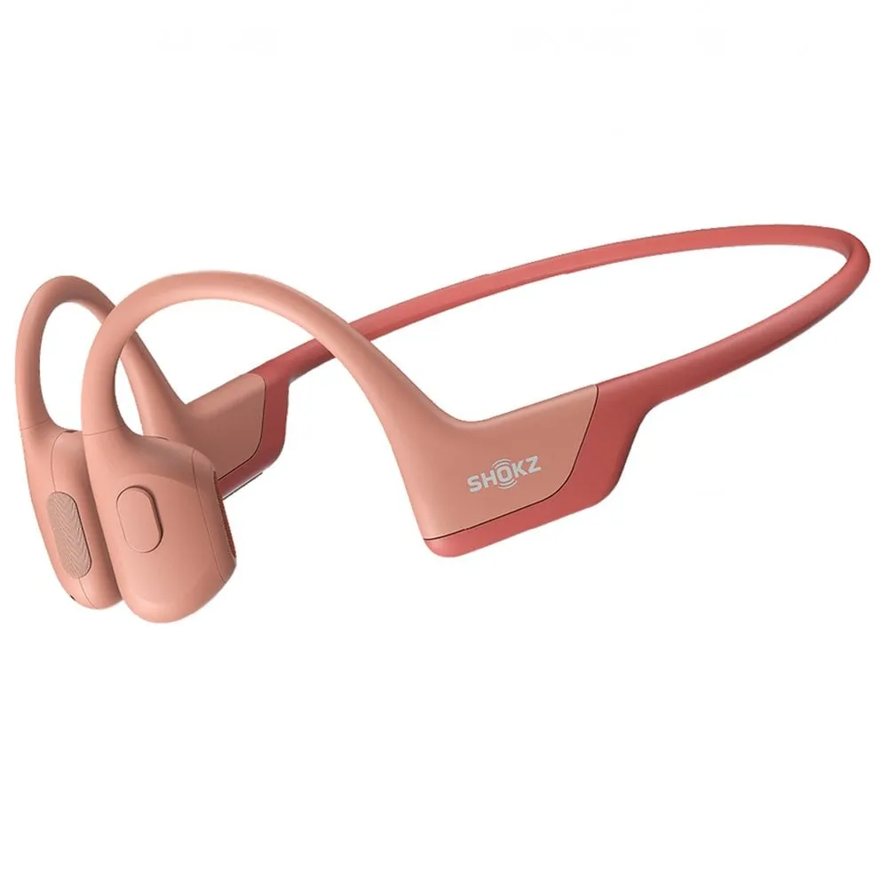 Shokz  OpenRun Pro Bluetooth Water Resistant Bone Conduction Headphones Pink