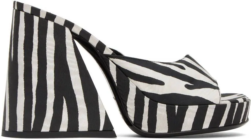 Simon Miller Black & White Slice Heeled Sandals