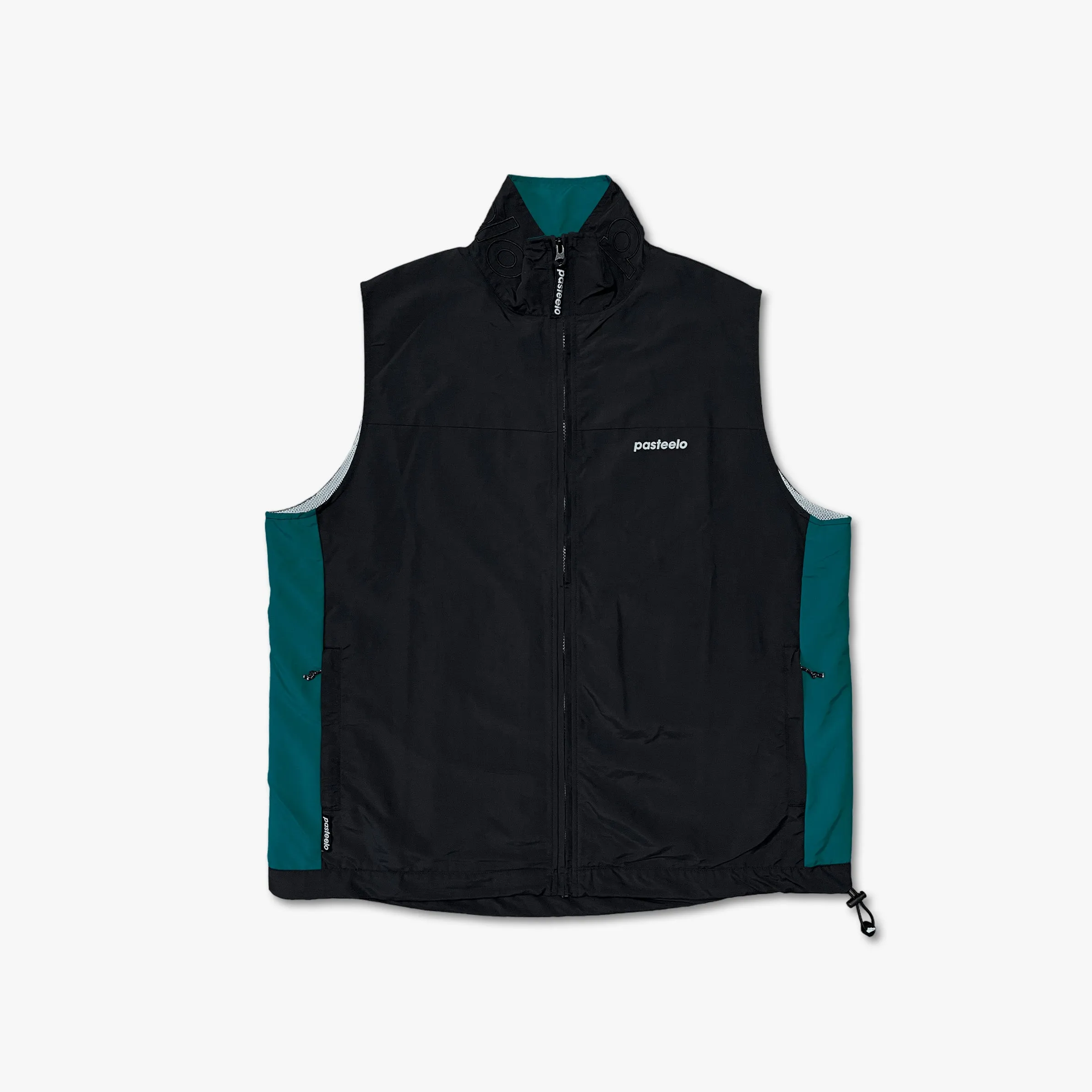 SPORTS WIND VEST - BLACK / DARK TEAL