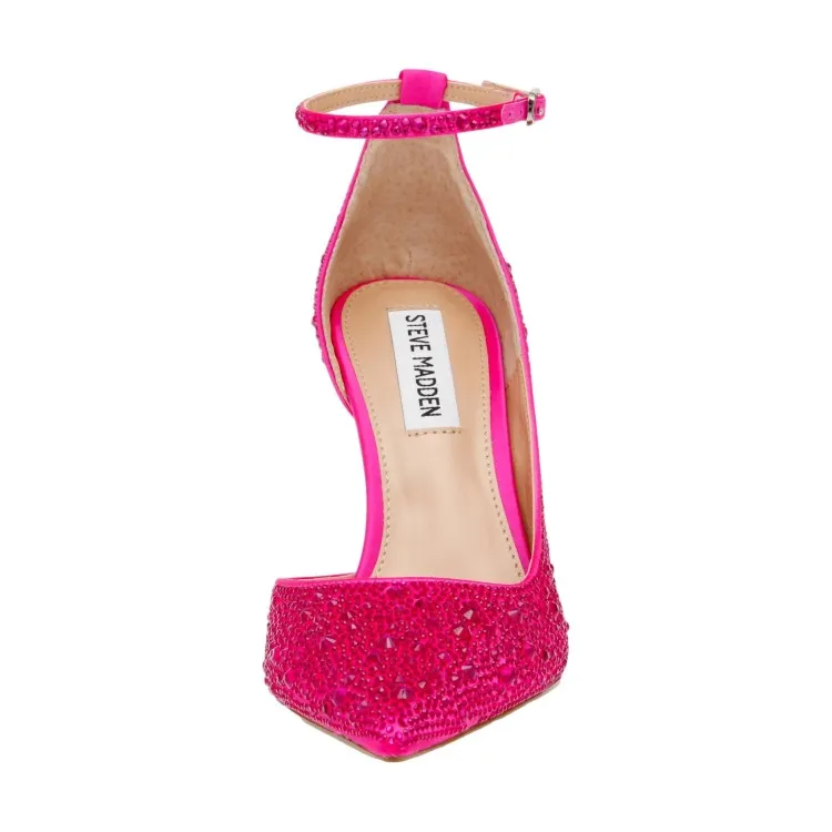 Steve Madden FRESCO S Luminos Scarpe Donna Décolleté con Cinturino Tacco 10 Pink