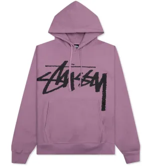 Stussy Big Stock Hoodie - Orchid