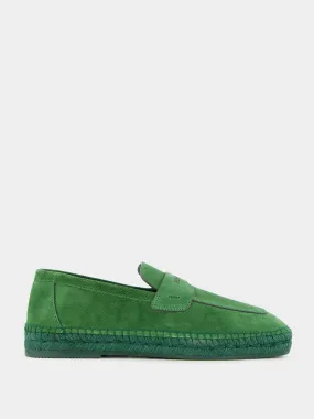 Suede Espadrille Loafers