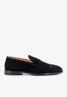 Suede Penny Loafers