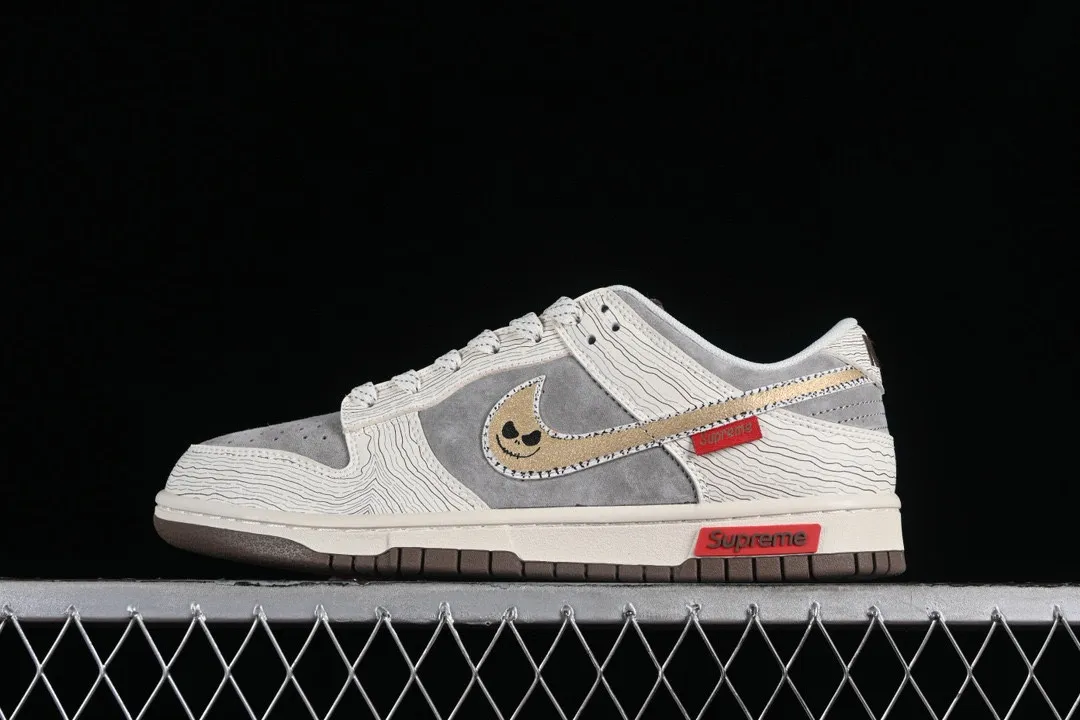 Supreme x Nike SB Dunk Low Grey Brown Red XD6188-024