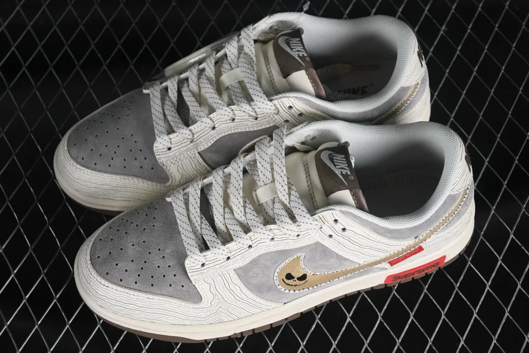 Supreme x Nike SB Dunk Low Grey Brown Red XD6188-024