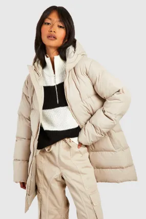 Synched Waist Puffer Jacket