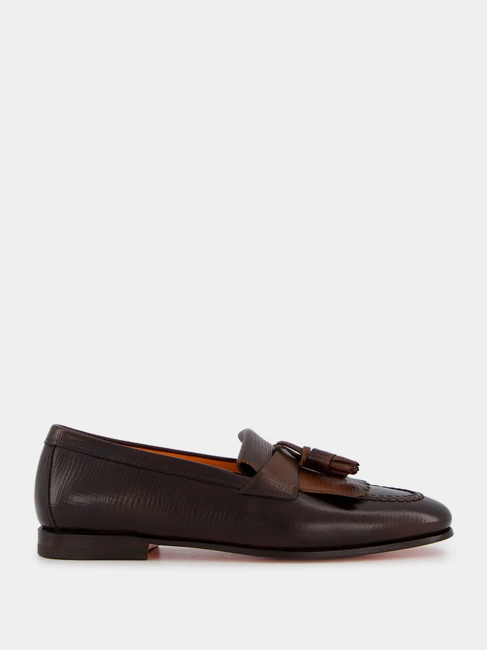 Tassel Detail Leather Loafers