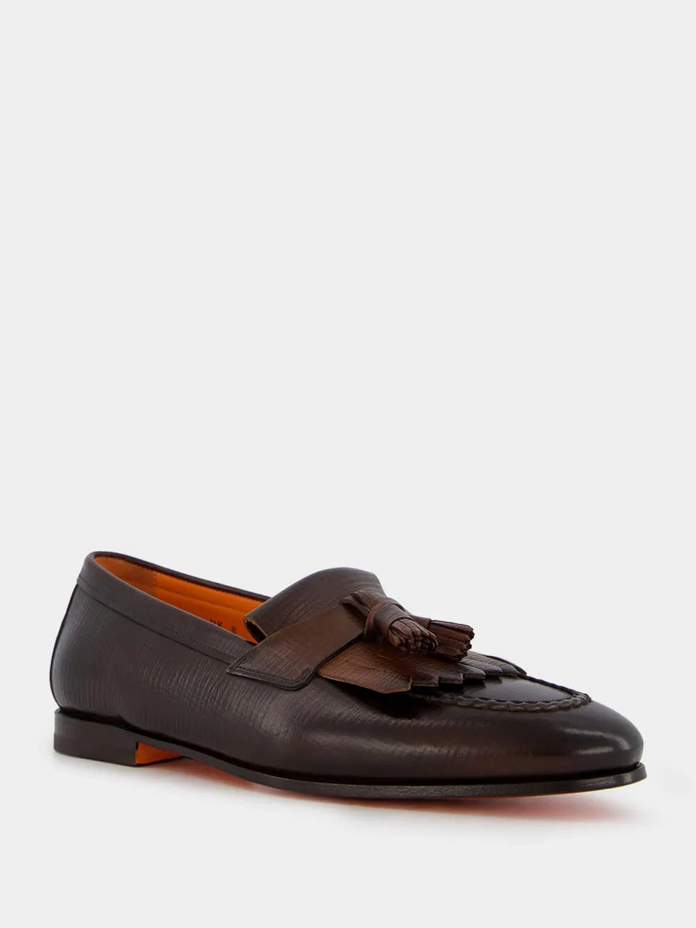 Tassel Detail Leather Loafers