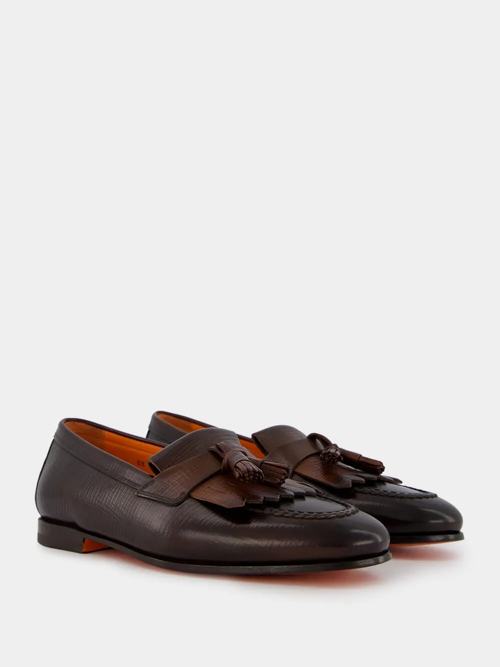 Tassel Detail Leather Loafers