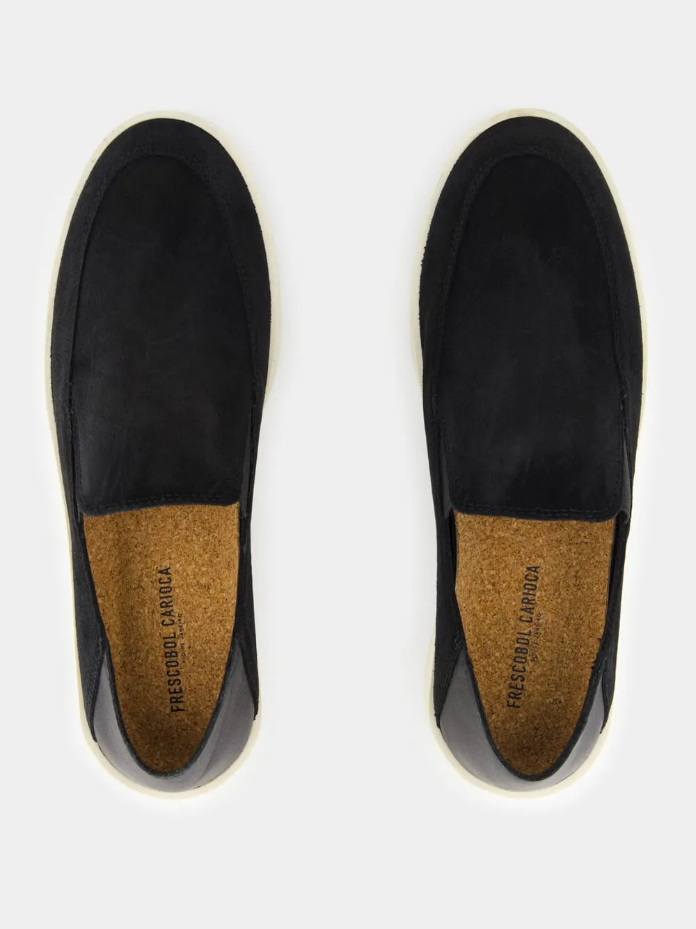 Telo Black Suede Loafers