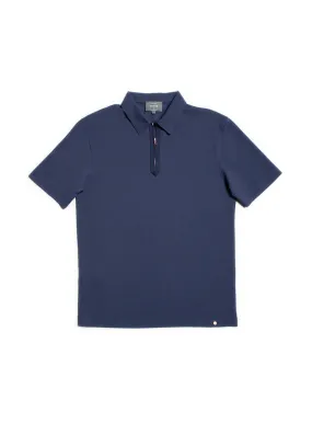 The Ashley Zip Polo - Ink