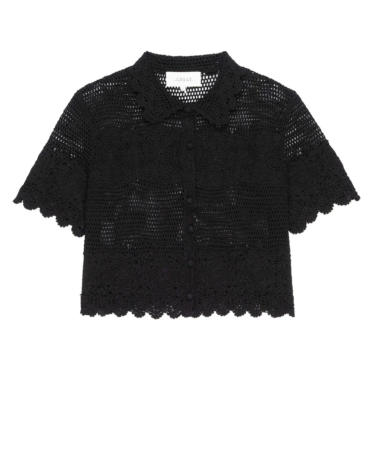 The Crochet Polo Top.