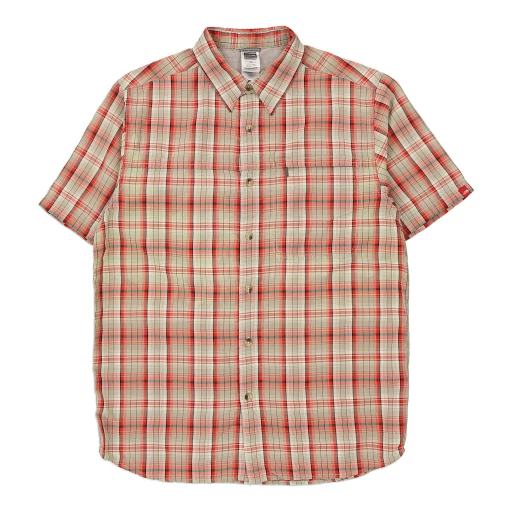 The North Face Checked Short Sleeve Shirt - Medium Multicoloured Polyester Blend