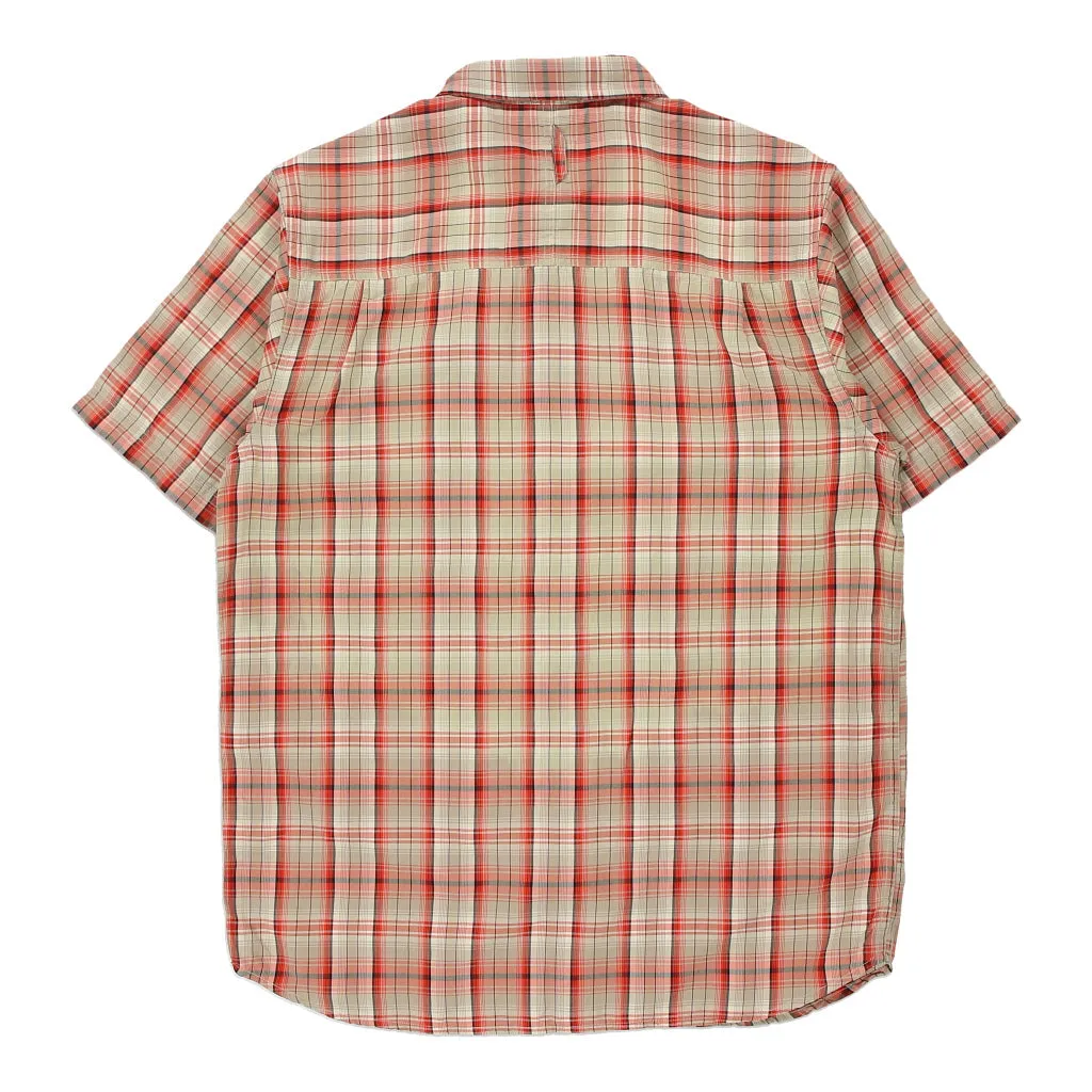 The North Face Checked Short Sleeve Shirt - Medium Multicoloured Polyester Blend