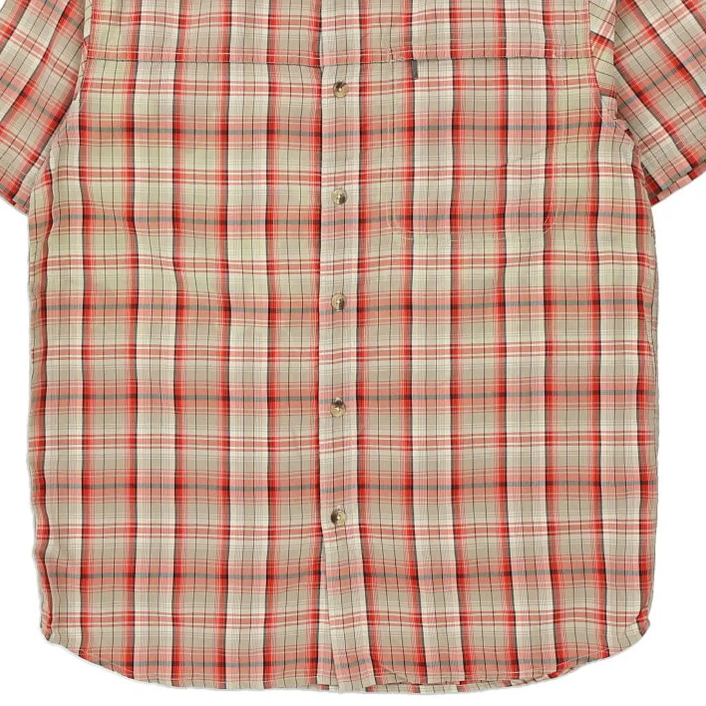 The North Face Checked Short Sleeve Shirt - Medium Multicoloured Polyester Blend