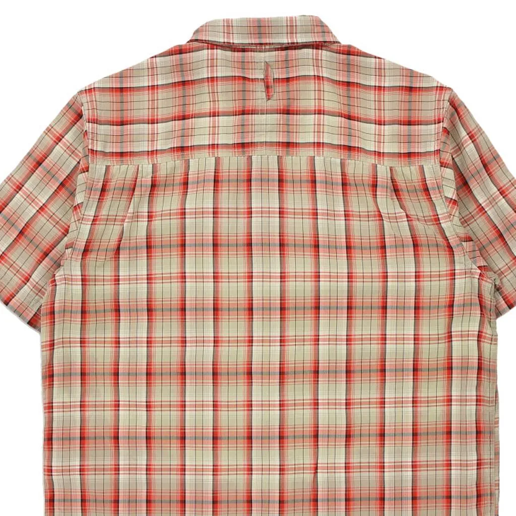 The North Face Checked Short Sleeve Shirt - Medium Multicoloured Polyester Blend