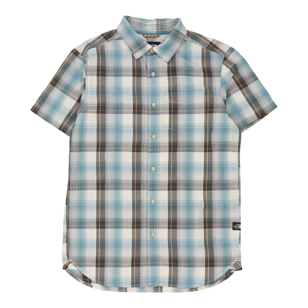 The North Face Checked Short Sleeve Shirt - Small White Cotton