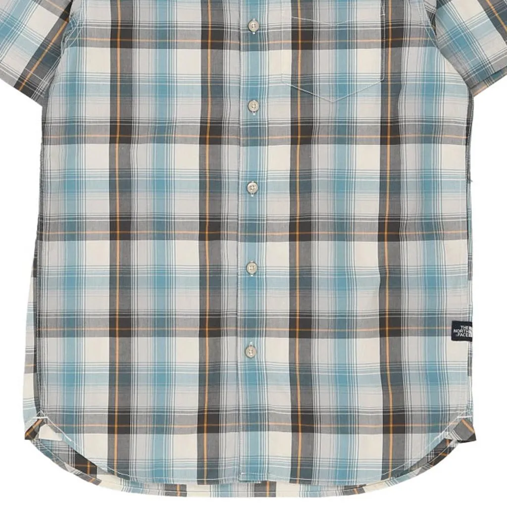 The North Face Checked Short Sleeve Shirt - Small White Cotton