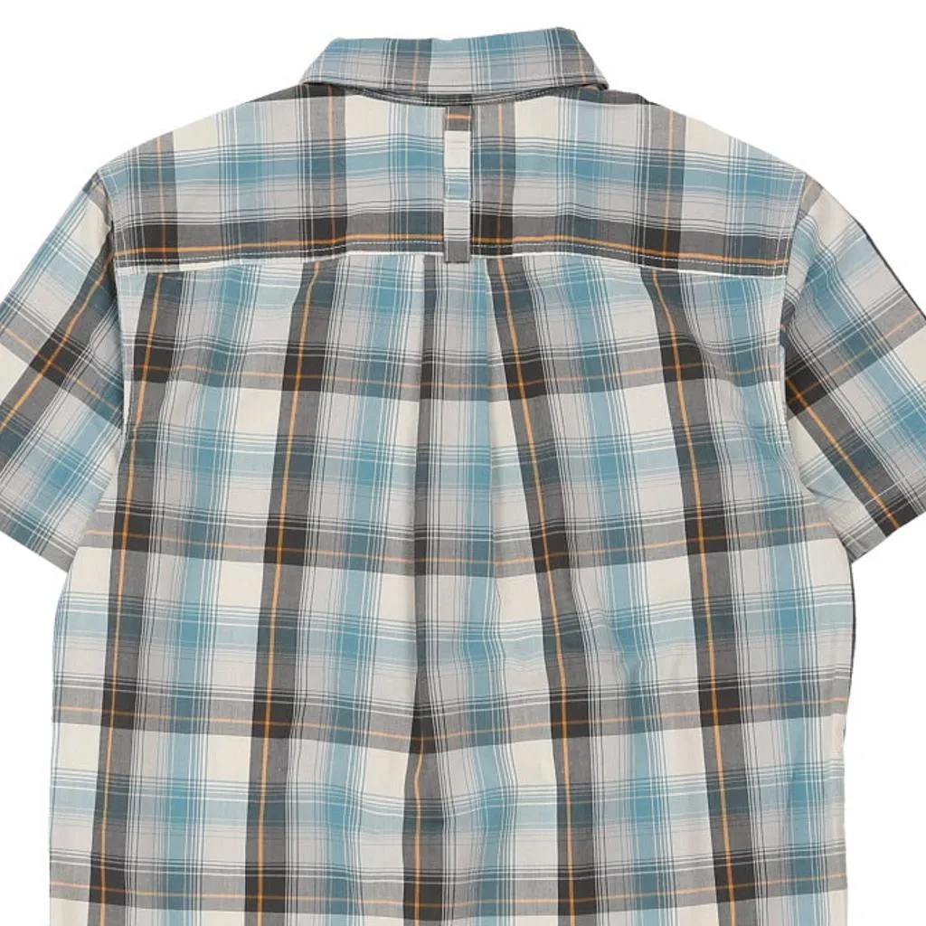 The North Face Checked Short Sleeve Shirt - Small White Cotton