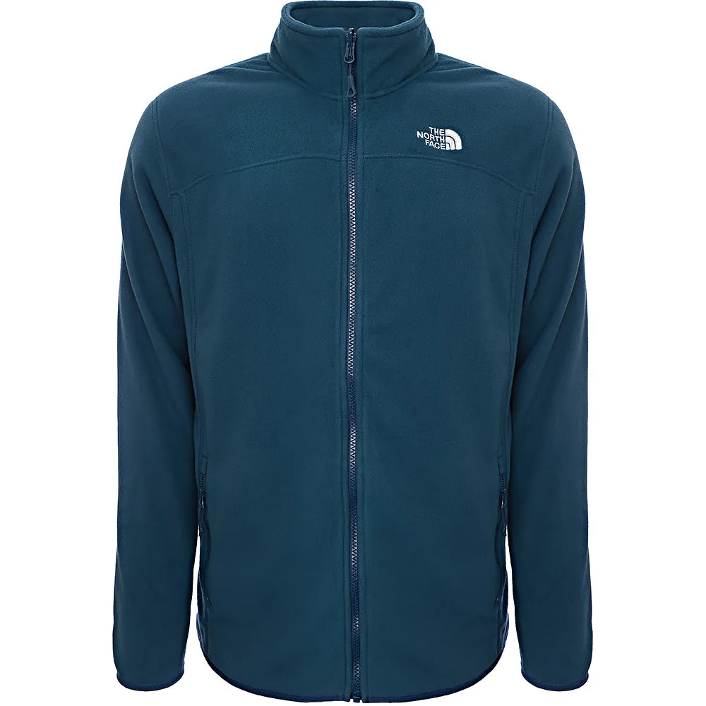 The North Face Mens 100 Glacier Full Zip Fleece in Navy