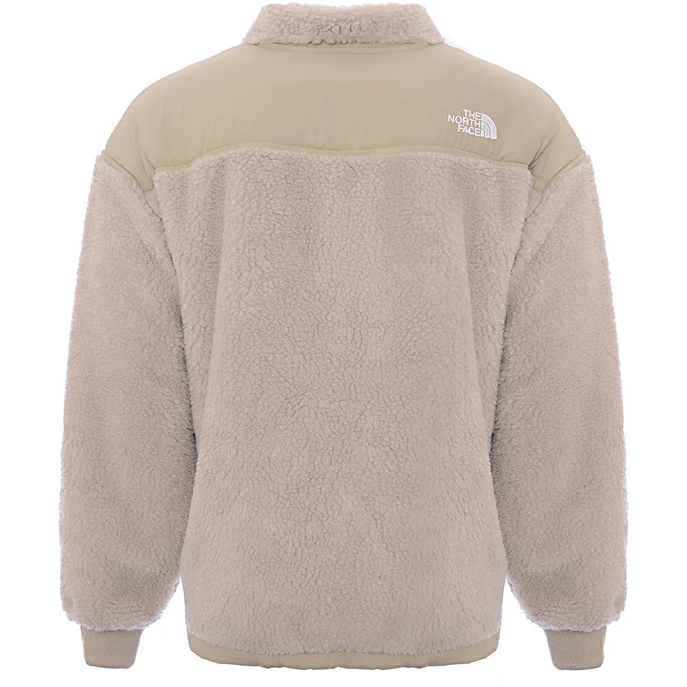 The North Face Men's Beige Platte Sherpa 1/4 Fleece