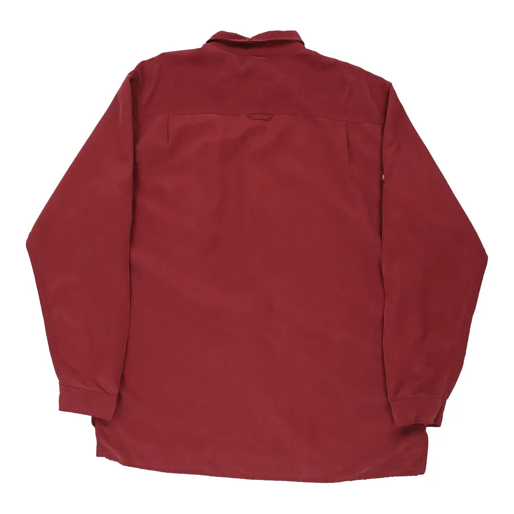 The North Face Shirt - XL Burgundy Cotton