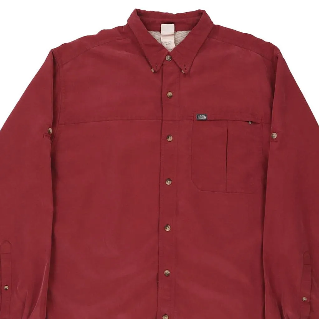 The North Face Shirt - XL Burgundy Cotton